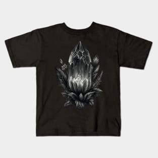 Floral Black Onyx Kids T-Shirt